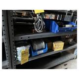 ASSORTED BEARINGS, GEARS & COUPLERS (2 SHELVES)