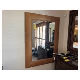 MIRROR FRAMED WITH OSTRICH LOOK BORDER - 59