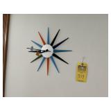 COLORFUL WALL CLOCK (KITCHEN) (LOCATED IN FORT LAU