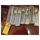 PIECES SILVER TONE FLATWARE (LOCATED IN EDGEWATER,