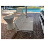 PIECES WHITE PATIO FURNITURE (SOME DAMAGE / WEAR)