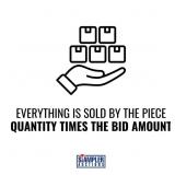 EVERYTHING IS SOLD BY THE PIECE - QUANTITY TIMES T