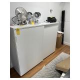 WHITE LOCKABLE CABINET - 4