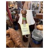 ANTIQUE BOWLING PIN / CUSTOM WINE BOTTLE HOLDER