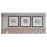 THREE (3) FRAMED PRINTS