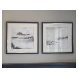 2 PC FRAMED PRINTS