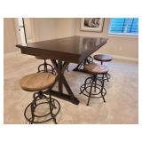 7 PC DINING TABLE & CHAIRS