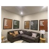 5PC FRAMED PRINTS