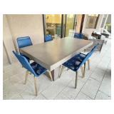 7PC OUTDOOR DINING TABLE & CHAIRS