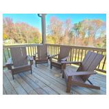 4PC OUTDOOR ADIRONDACK CHAIRS