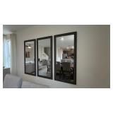 3PC LARGE WALL MIRRORS