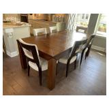 7PC DINING TABLE & CHAIRS