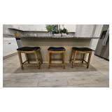 3PC COUNTER STOOLS