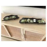 2PC DECORATIVE TRAYS