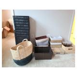 ASSORTED STORAGE BASKETS