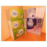 9 new boxes of Kleenex, Puffs & Meijer tissues -