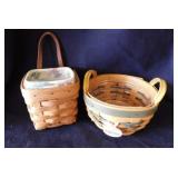 1996 Longaberger chives basket w/ protector &