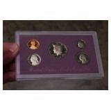 1989 S U.S. Mint proof set w/ 5 coins