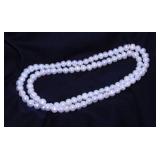 30" strand of cultured pearls necklace, heavy,
