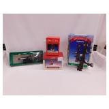 4 new Christmas village accessories in boxes