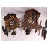 2 Black Forest cuckoo clocks, one complete?