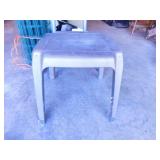 Syroco plastic patio side table