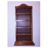 Oak wall shelf, 12.5" x 4.5" x 26"