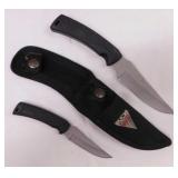 2 Buck sheath knives: 470C knife & 475U in dual