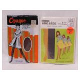 2 groovy NOS panty hose nylon stockings in