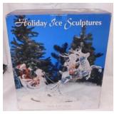 Holiday Ice Sculptures Santa & His Sleigh in box