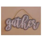 New home dï¿½cor: Galvanized gather sign -