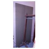 Upholstered room partition divider, 79" tall