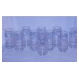 Ten 1988 Corelle First Spring glass tumblers