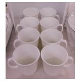 8 Corning mugs - Corning Spice of Life dish