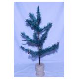 Antique feather Christmas tree w/ berry tipped