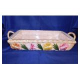 5 glass rectangle baking dishes, largest is