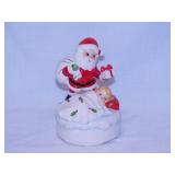 Lefton Santa Claus and sleeping girl music box,