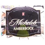 Michelob Amberbock lighted bar sign, 28" x 24"