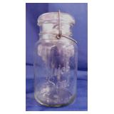 Vintage Quick Seal quart canning jar w/ wire bail