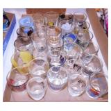 28 souvenir shot glasses