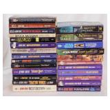 20 Star Trek paperback novel books - 5 Star Wars