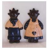 Hand painted ceramic Black Americana folk art