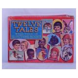 1939 Twelve Tales linenette picture books in box: