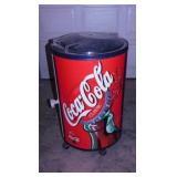 Coca-Cola store display rolling beverage cooler