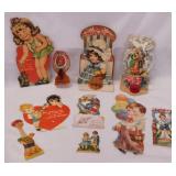 10 vintage Valentines including 3 mechanical