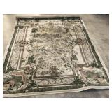 Floral area rug, 127" x 95"