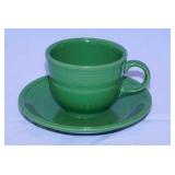 Homer Laughlin Fiesta Shamrock green teacup &