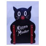 Vintage black cat mitten minder wall plaque & more