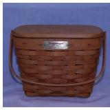 1995 Longaberger Dresden basket w/ protector &