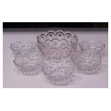 Adams Glass Palace Moon & Stars berry bowl set